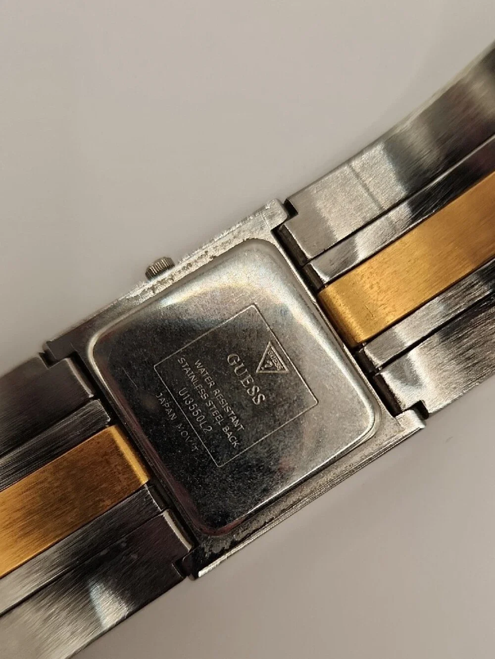 GUESS Two-Tone Gold & Silver Decorative Cuff Watch